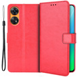 Klopové pouzdro pro Oppo Reno8 T, Wallet, červené
