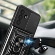Pancéřové pouzdro pro Samsung Galaxy A36, CamShield Slide, černé + tvrzené sklo 9H