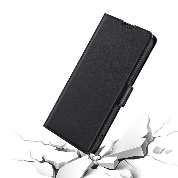 Klopové pouzdro pro Oppo A57s, Wallet Thin Magnet, černé