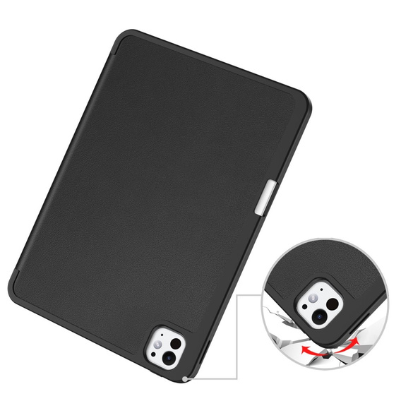 Pouzdro pro iPad Pro 11" 2024 (5 gen.), Smartcase s prostorem pro stylus, černé