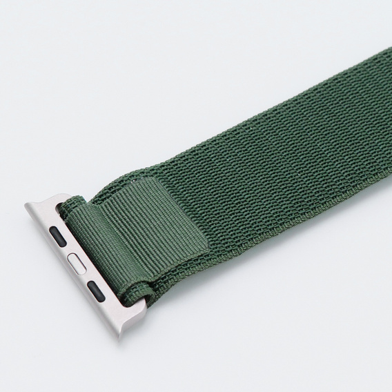 Nylonový řemínek pro Apple Watch 1/2/3/4/5/6/7/8/SE/ULTRA 42/44/45/49 mm, zelený