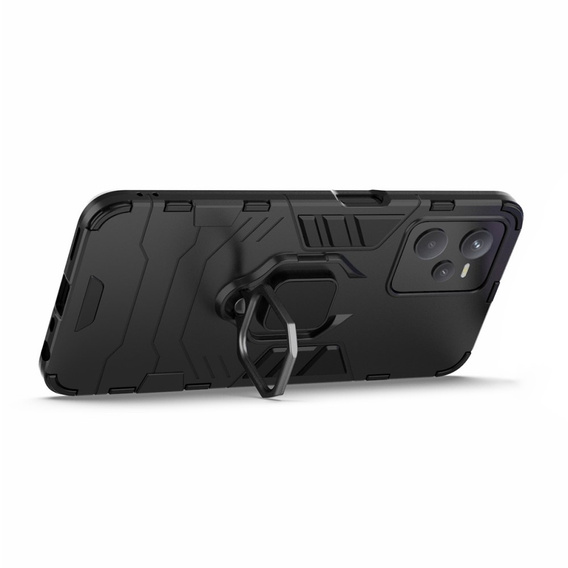 Pouzdro pro Realme C35, Kickstand Ring, černé