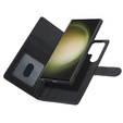 Klopové pouzdro pro Samsung Galaxy S23 Ultra, peněženka, pro MagSafe, černé