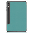 Pouzdro pro Samsung Galaxy Tab S9 FE+ Plus, Smartcase s prostorem pro stylus, zelené