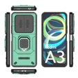 Pouzdro pro Xiaomi Redmi A3, KickStand Camera Lens, zelené