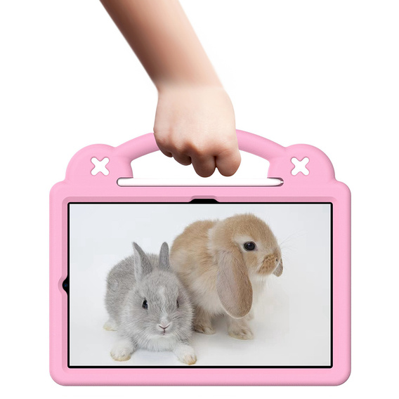 Dětské pouzdro pro Samsung Galaxy Tab S6 Lite 10.4 2020/2022 / Tab A7 2020 T500 / T505 / Tab S6 T860/T865, Cute Patterns, se stojánkem, růžové