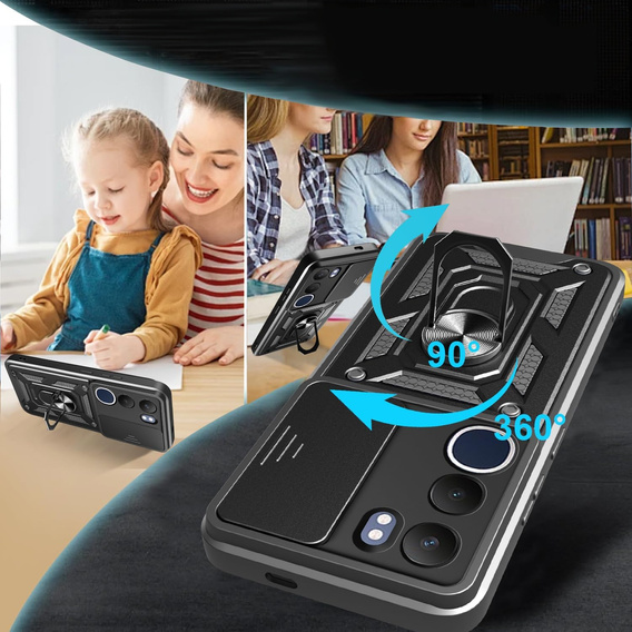 Pouzdro pro Vivo Y19s, CamShield Slide, černé