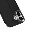 Pouzdro Dux Ducis pro iPhone 17, Skin Pro, s klopou, s přihrádkou na kartu, černé