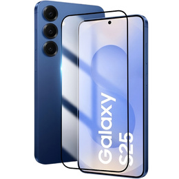 3D tvrzené sklo pro Samsung Galaxy S25, černý rámeček