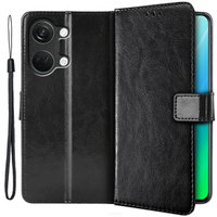 Klopové pouzdro pro OnePlus Nord 3 5G, Crazy Horse Wallet, černé