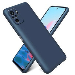 Pouzdro pro Xiaomi Redmi Note 10 / 10S, Silicone Lite, námořnicky modré