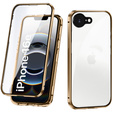 Pouzdro pro iPhone 16E, Magnetic Dual Glass, zlaté