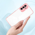 Pouzdro pro Samsung Galaxy A14 5G, Fusion Hybrid, transparentní / růžové
