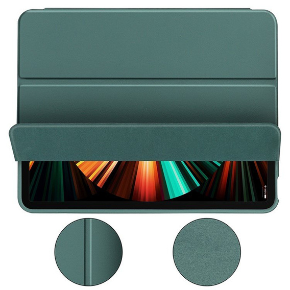 Pouzdro pro iPad Pro 11 2021/2022, Smartcase s prostorem pro stylus, zelené