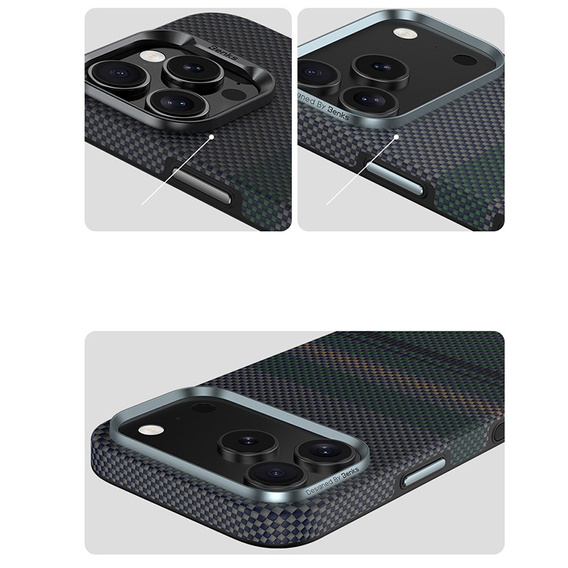 Pouzdro BENKS Kevlar Magnetic Armor Pro Aurora 600D C070 pro MagSafe pro iPhone 17 Pro Max
