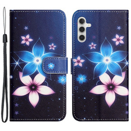 Klopové pouzdro pro Samsung Galaxy M15 5G, Wallet, Blue Flower