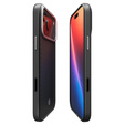 Spigen Enzo Aramid MagSafe pouzdro pro iPhone 17 Pro Max, karbonově černé / stříbrné