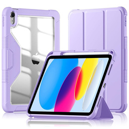 Pouzdro pro iPad 11" 2025 A16 (11 gen.) / iPad 10.9" 2022 (10 gen.), Smartcase Hybrid, se slotem na stylus, fialové