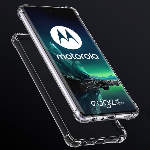 Pouzdro pro Motorola Edge 40 Neo, Dropproof, průhledné