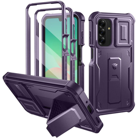 Pancéřové pouzdro pro Samsung Galaxy A26 5G, Dexnor Full Body (Two Frames), fialové