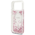 Pouzdro GUESS Resin Bottom Glitter MagSafe pro iPhone 17 Pro