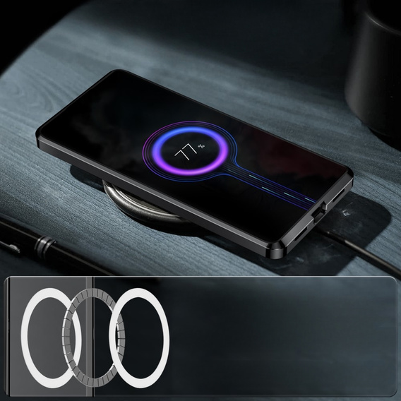 Ochranné pouzdro na fotoaparát pro Samsung Galaxy S23 Ultra, CamShield MagSafe, transparentní / černé