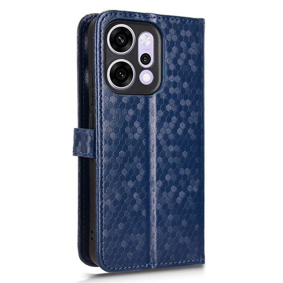 Klopové pouzdro pro Oppo Reno 14, Wallet Rhombus, modré