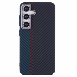 Pouzdro pro Samsung S25, Carbon Fiber MagSafe, černá / modrá