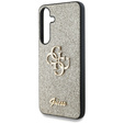 Pouzdro GUESS Fixed Glitter Big 4G Logo pro Samsung Galaxy S25