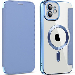 Klopové pouzdro pro iPhone 11, RFID Wallet MagSafe CamShield, modré