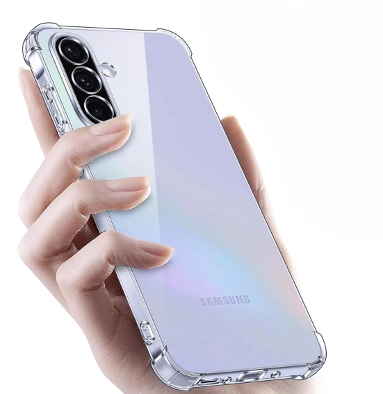 Pouzdro pro Samsung Galaxy A36, Erbord Dropproof, průhledné + sklo
