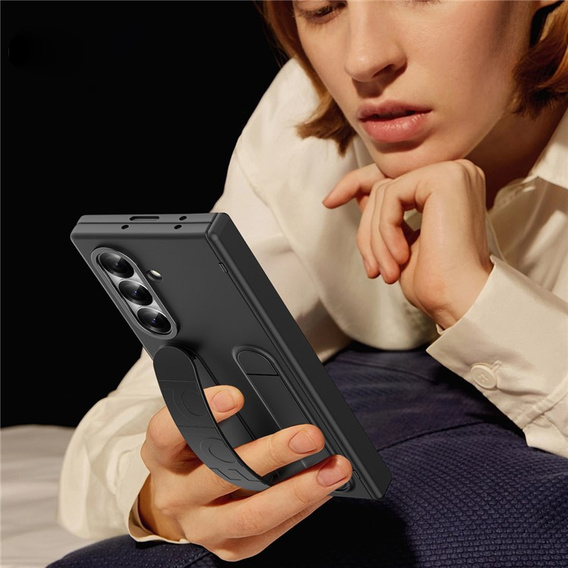Etui do Samsung Galaxy Z Fold5 5G, z rączką, różowe