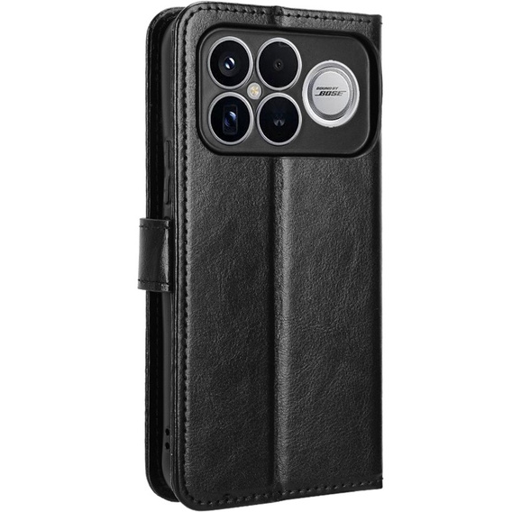 Pouzdro s klopou Crazy Horse Wallet pro Xiaomi Poco F8 Ultra