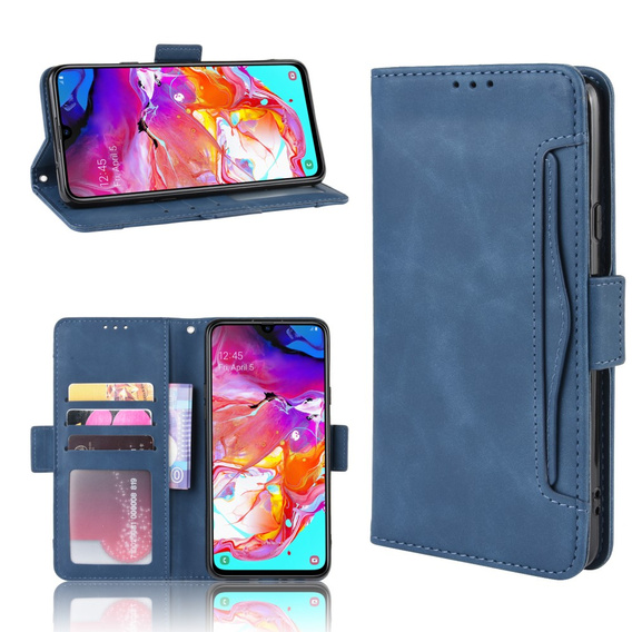 Klopové pouzdro pro Samsung Galaxy A20s, Card Slot, námořnicky modré