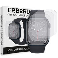 3x ERBORD Hydrogelová fólie pro Apple Watch 7/8 41mm