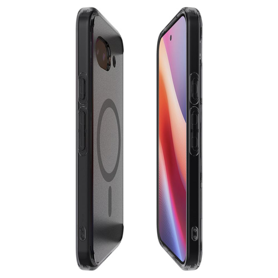 Pouzdro MagSafe Spigen pro Google Pixel 9A, Ultra Hybrid, matný / černý + 9H tvrzené sklo