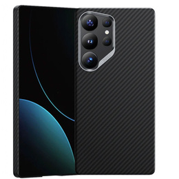 Pouzdro BENKS Kevlar pro Samsung Galaxy S25 Ultra, pro MagSafe, Carbon Fiber, černé