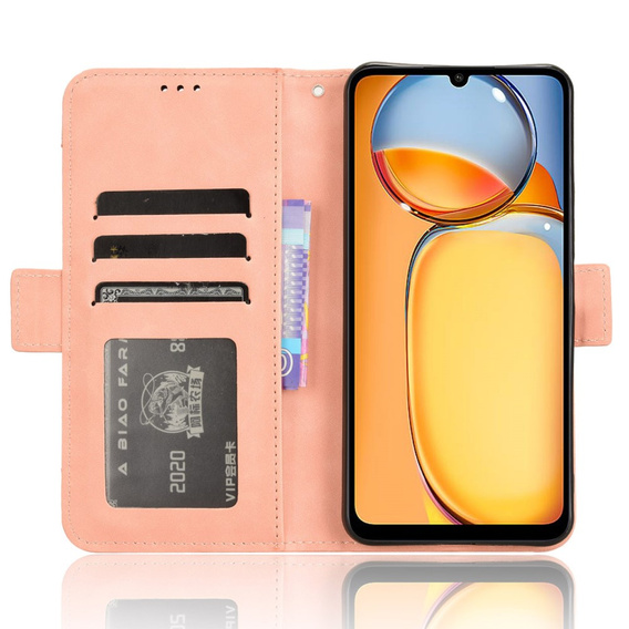 Klopové pouzdro pro Xiaomi Redmi 13C / Poco C65, Card Slot, růžové