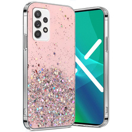 Pouzdro pro Samsung Galaxy A33 5G, Glittery, růžové