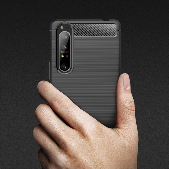 Pouzdro pro Sony Xperia 1 II, Carbon, černé