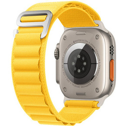 Nylonový řemínek pro Apple Watch 1/2/3/4/5/6/7/8/SE/ULTRA 42/44/45/49 mm, žlutý