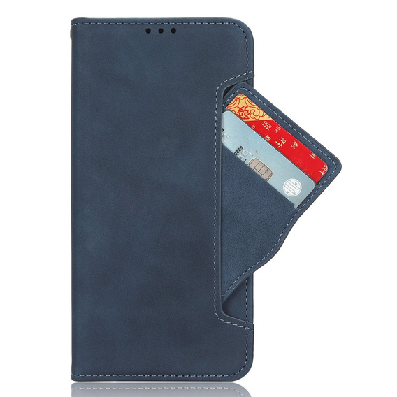 Klopové pouzdro pro Oppo Reno 14F, slot na karty, peněženka, tmavě modré