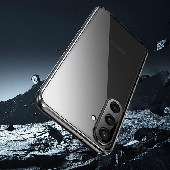 Pouzdro pro Samsung Galaxy A26, Magnetic Dual Glass, černé