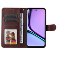 Klopové pouzdro pro Realme C67, Leather Wallet, hnědé