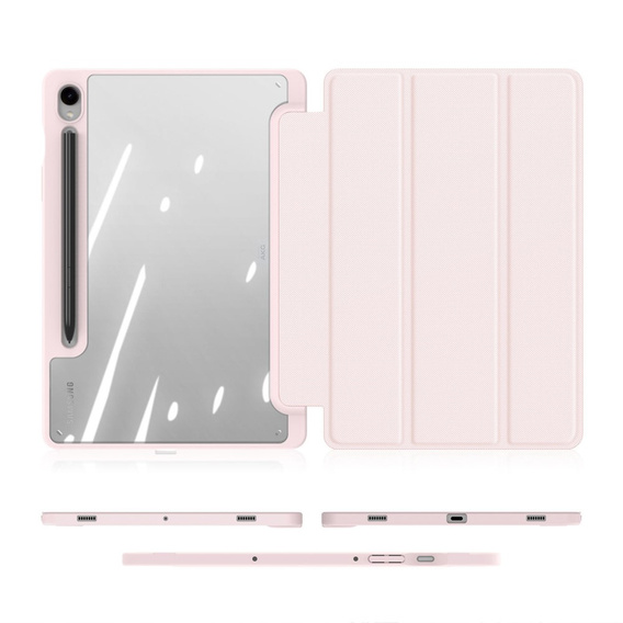 Pouzdro pro Samsung Galaxy Tab S10 Lite / S10 FE / S9 FE, Dux Ducis TOBY, růžové