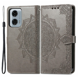 Klopové pouzdro pro Motorola Moto G24 / G24 Power / G04, Mandala, šedé
