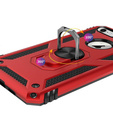 Pancéřové pouzdro pro iPhone 6/6S/7/8/SE 2020/SE 2022, Nox Case Ring, červené