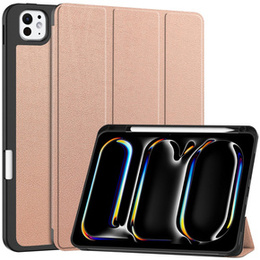 Pouzdro pro iPad Pro 11" 2024 (5 gen.), Smartcase s prostorem pro stylus, růžové