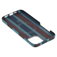 Pouzdro pro IPhone 16 Pro, Aramid Fiber Slim Case, pro MagSafe, modrá / červená
