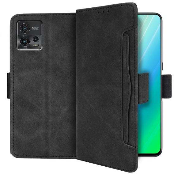 Klopové pouzdro pro Motorola Moto G72 4G, Card Slot, černé